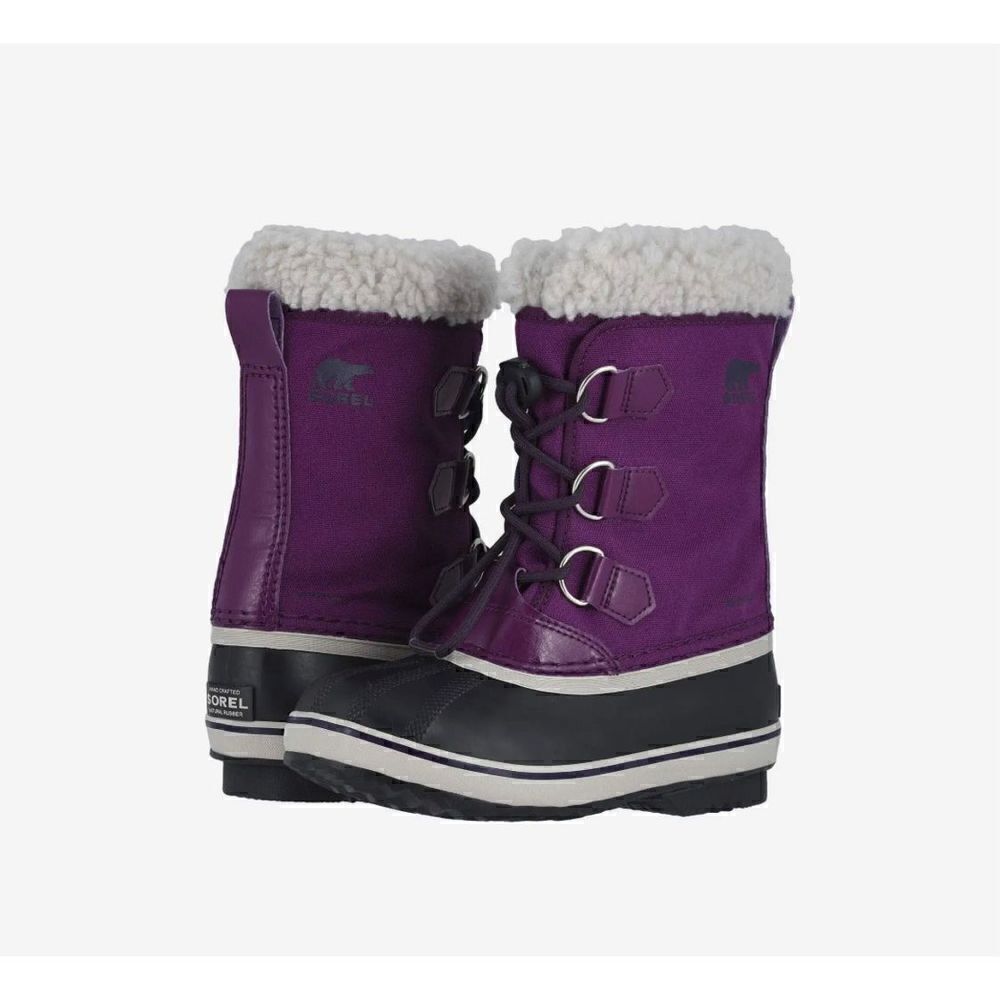 Sorel Women’s 6 Purple Insulated Yoot Pack Nylon Winter Water Resistant Boots